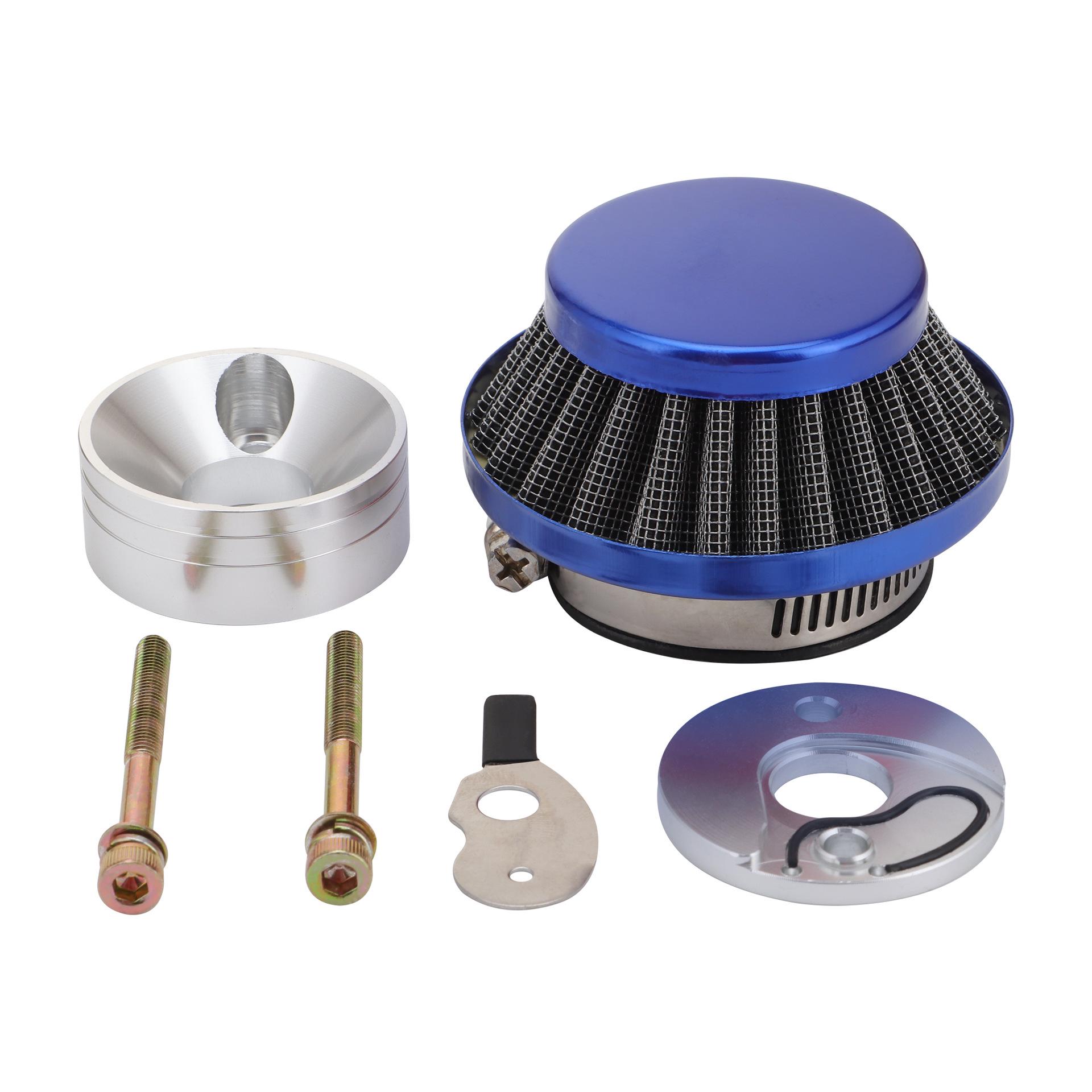 44mm Blue Metal Air Filter Intake Pipe for Motorcycles, ATVs, and Off-road Vehicles Fits
44mm Blue Metal Air Filter Intake Pipe for Motorcycles, ATVs, and Off-road Vehicles Fits