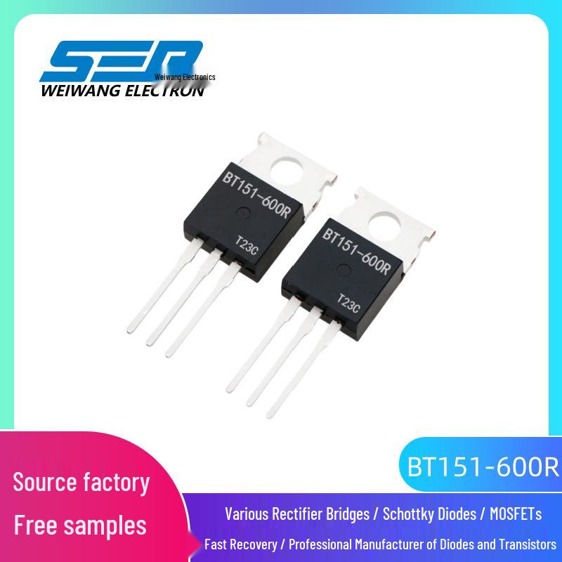 BT151-600R Unidirectional Thyristor 8A 600V TO-220 Through-Hole
BT151-600R Unidirectional Thyristor 8A 600V TO-220 Through-Hole