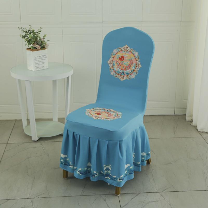 Elastic Pleated Chair Cover Chinese-style Long Dress Chair Covers Banquet Activity Bench Cover Hotel Linen Home Decor Sofa Cover
Elastic Pleated Chair Cover Chinese-style Long Dress Chair Covers Banquet Activity Bench Cover Hotel Linen Home Decor Sofa Cover