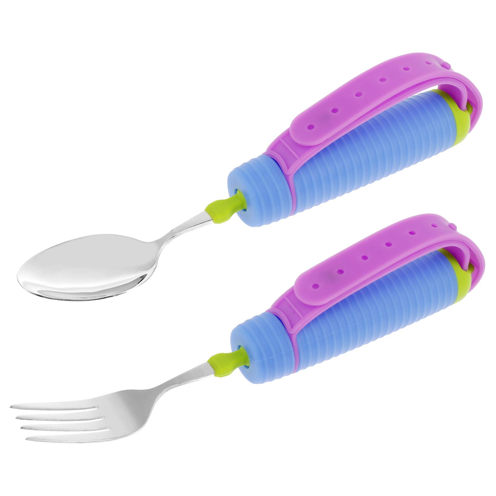 2Pcs Elderly Utensils Adaptive Built Up Utensils Nonslip Spoon Handicapped People Fork Elderly set Parkinsons Silverware 360°
2Pcs Elderly Utensils Adaptive Built Up Utensils Nonslip Spoon Handicapped People Fork Elderly set Parkinsons Silverware 360°