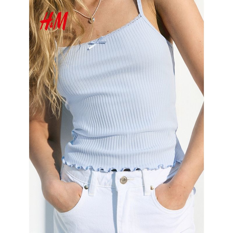 Hm2025 Summer New Arrival Women s Clothing Fashion Casual Easiest for Match Lace Strap Tops 1296060 Light blue 155/80
Hm2025 Summer New Arrival Women s Clothing Fashion Casual Easiest for Match Lace Strap Tops 1296060 Light blue 155/80