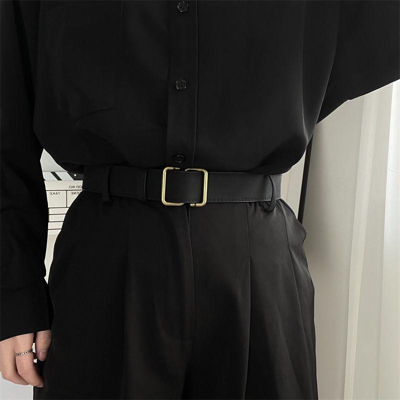 No Hole Chic Black Pu Leather Belt With Vintage Vibes For Fashion Forward Men And Women Gold
No Hole Chic Black Pu Leather Belt With Vintage Vibes For Fashion Forward Men And Women Gold