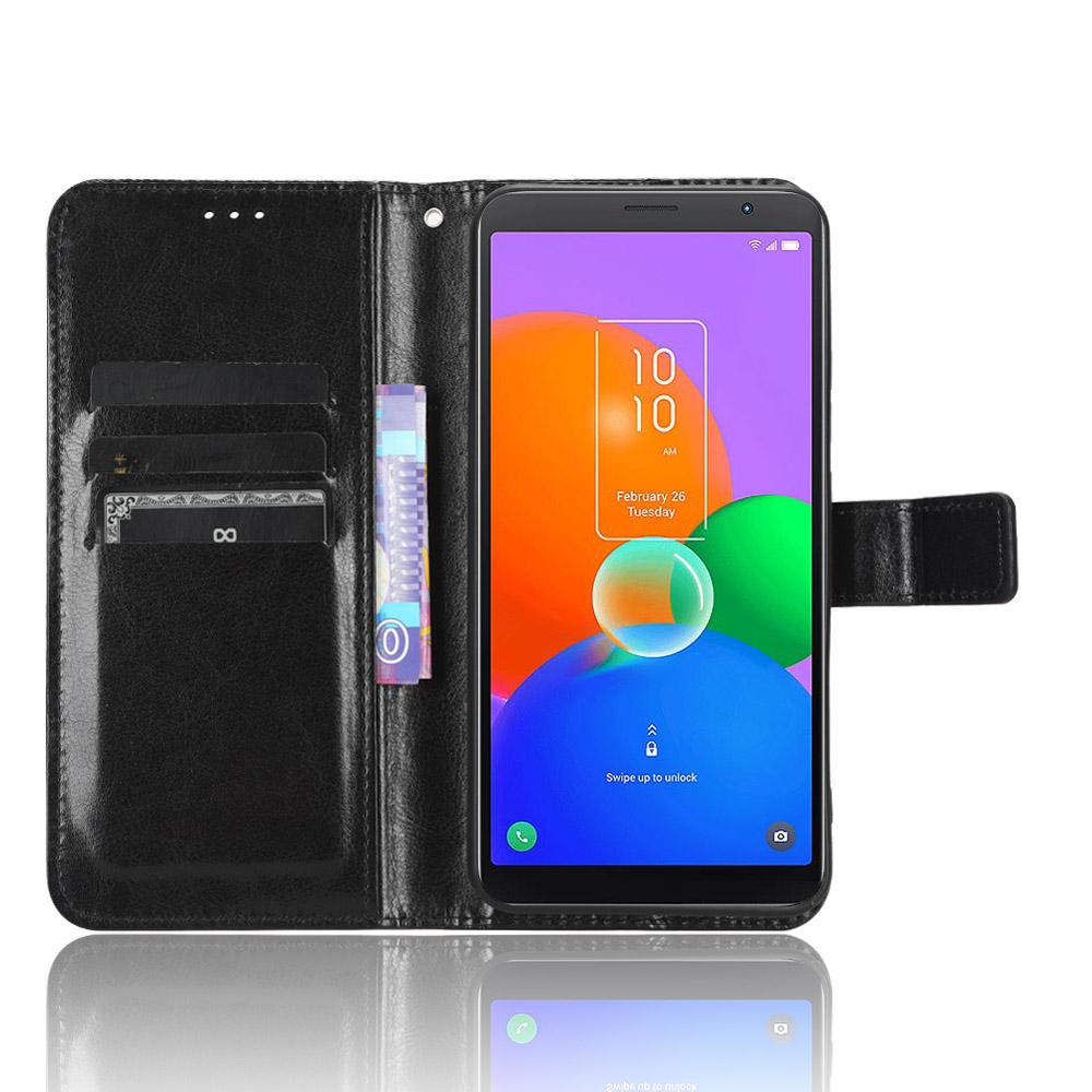 Stand Leather Phone Case for TCL 403,Crazy Horse Texture Wallet Cell Phone Cover Black
Stand Leather Phone Case for TCL 403,Crazy Horse Texture Wallet Cell Phone Cover Black
