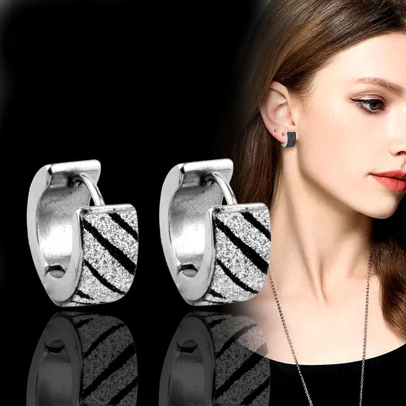 Титановые стальные серо-розовые матовые серьги из нержавеющей стали с пряжкой для ушей
Титановые стальные серо-розовые матовые серьги из нержавеющей стали с пряжкой для ушей