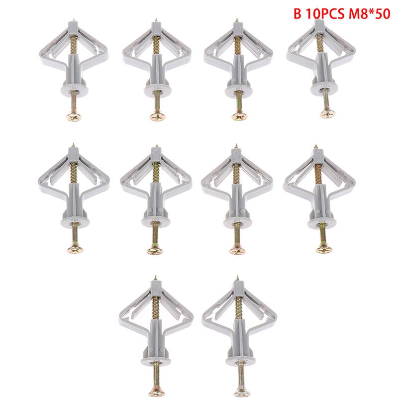 20Pcs Expansion Drywall Anchor Kit With Screws Self Drilling Wall Home Pierced 10pcs
20Pcs Expansion Drywall Anchor Kit With Screws Self Drilling Wall Home Pierced 10pcs