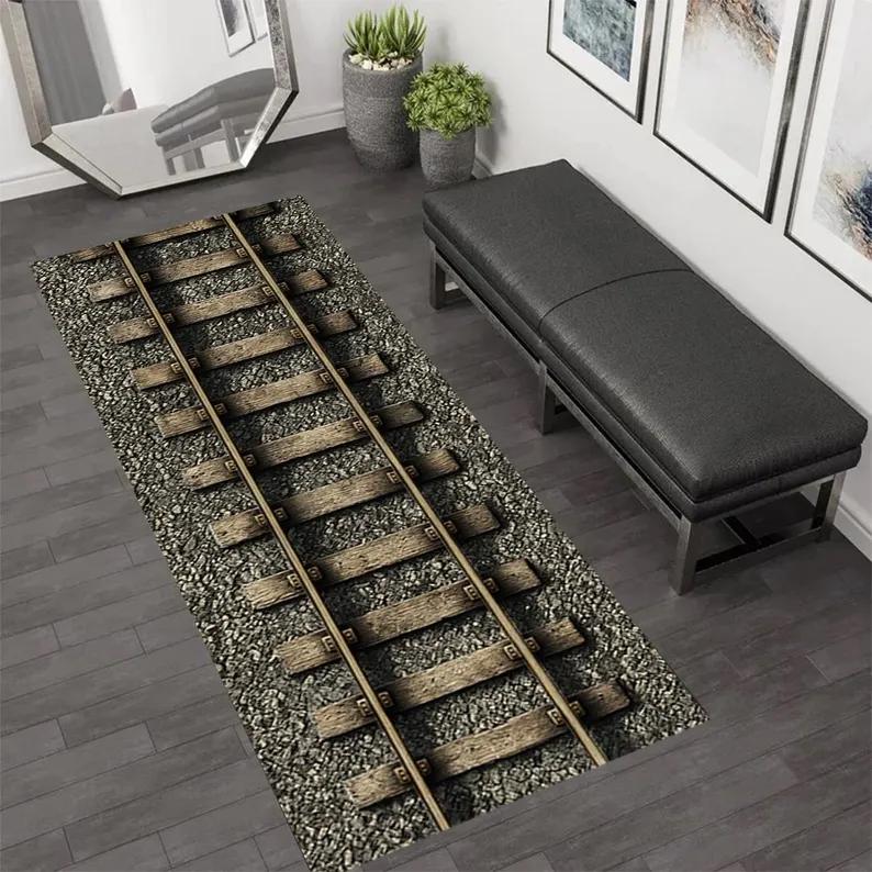 Railway Track Pattern Train Tracks Runner Rug Track Printing Carpeted Porch Entrance Children s Climbing Mats Home Decor 40X120CM
Railway Track Pattern Train Tracks Runner Rug Track Printing Carpeted Porch Entrance Children s Climbing Mats Home Decor 40X120CM