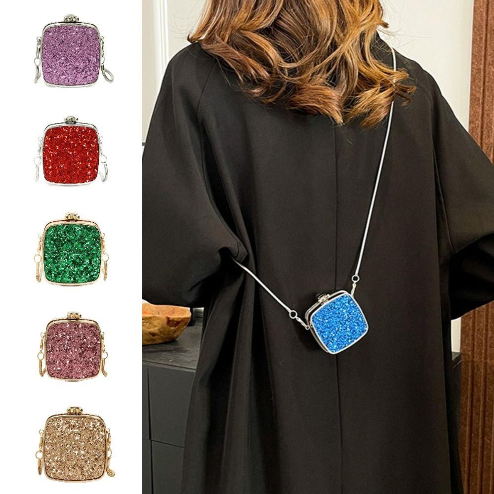 Elegant Metal Chain Lipstick Wallet Mirror Small Chain Crossbody Bag Mini Clutch Bag Party рожевий 
Elegant Metal Chain Lipstick Wallet Mirror Small Chain Crossbody Bag Mini Clutch Bag Party рожевий