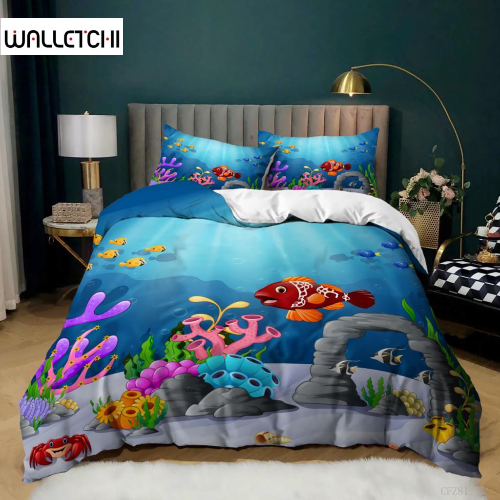 Комплект постельного белья Ocean, размер King Twin, комплект постельного белья с морской тематикой, микрофибра, коралловый узор, рыба, краб, подводный рисунок животных, пододеяльник EU single(135x200cm) 
Комплект постельного белья Ocean, размер King Twin, комплект постельного белья с морской тематикой, микрофибра, коралловый узор, рыба, краб, подводный рисунок животных, пододеяльник EU single(135x200cm)