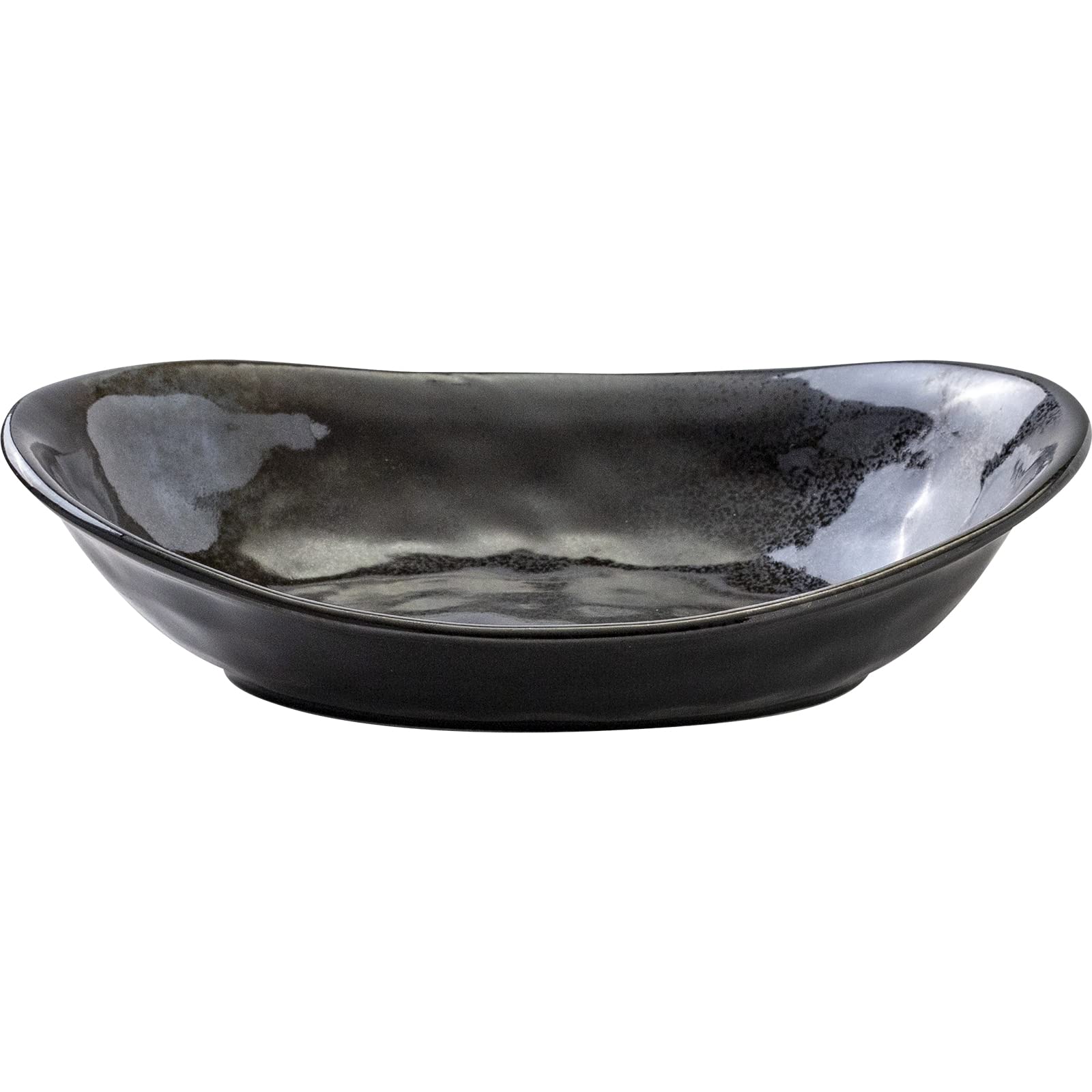 Marusan Kondo Mino Ware fave 240cm Deep Black Crystal Plate,
Marusan Kondo Mino Ware fave 240cm Deep Black Crystal Plate,