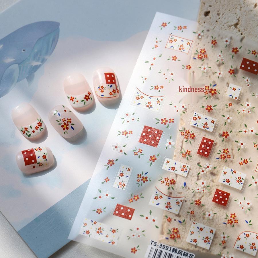 Ferroso Spring Fresh Floral Nail Art Stickers TS-3991: Korean Style Self-Adhesive Decorations
Ferroso Spring Fresh Floral Nail Art Stickers TS-3991: Korean Style Self-Adhesive Decorations