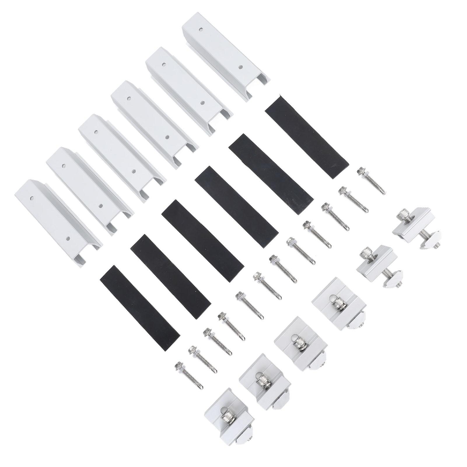 Solar Panel Mounting Bracket Kits Aluminum Alloy Flat Roof Solar Panel Mounting Brackets End Clamps
Solar Panel Mounting Bracket Kits Aluminum Alloy Flat Roof Solar Panel Mounting Brackets End Clamps