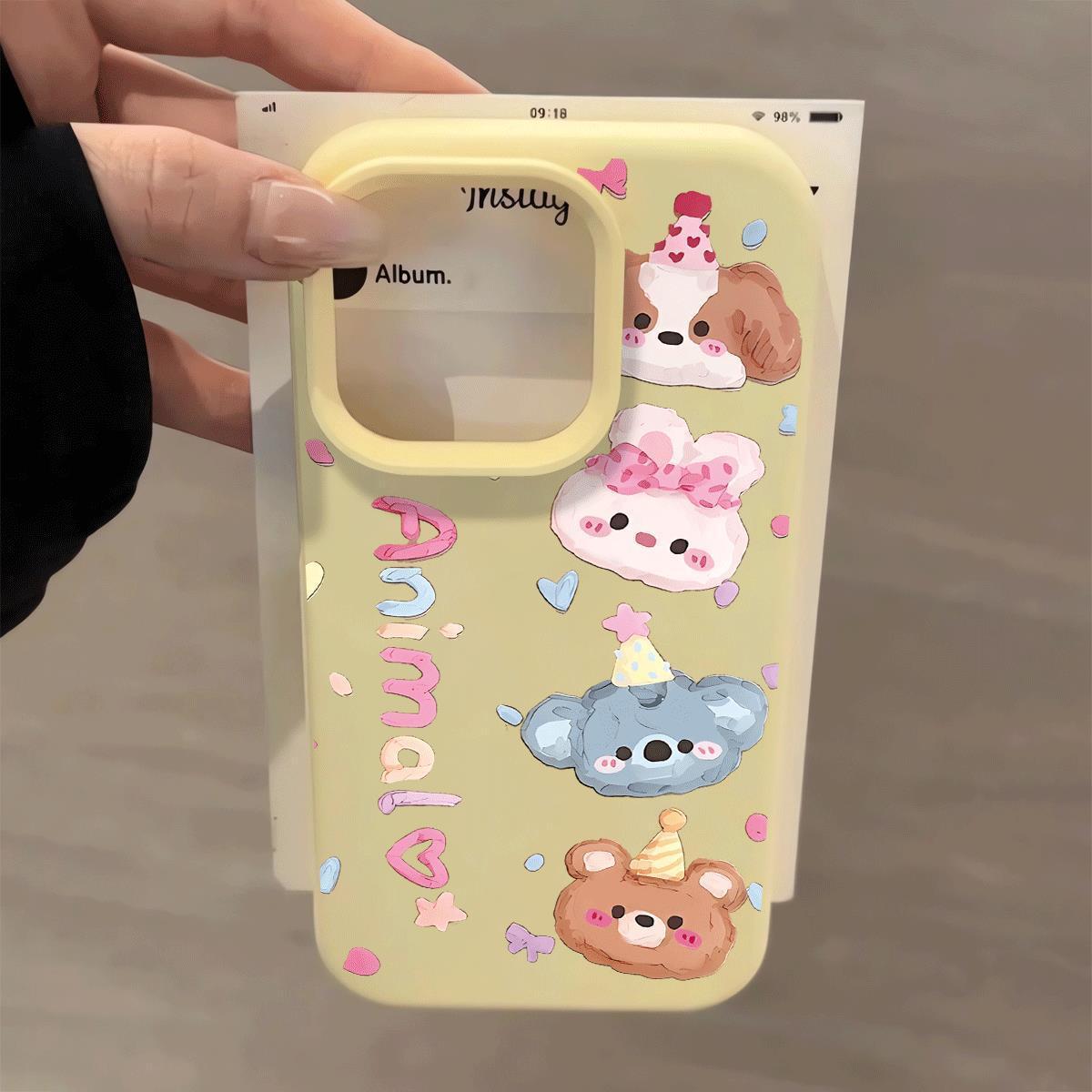 Cartoon Animal Head Case for iPhone 17 Pro Max, 16, 15 Pro, 14 Plus, 13 - Cute Design Glutinous Rice Shell 13 Pro
Cartoon Animal Head Case for iPhone 17 Pro Max, 16, 15 Pro, 14 Plus, 13 - Cute Design Glutinous Rice Shell 13 Pro