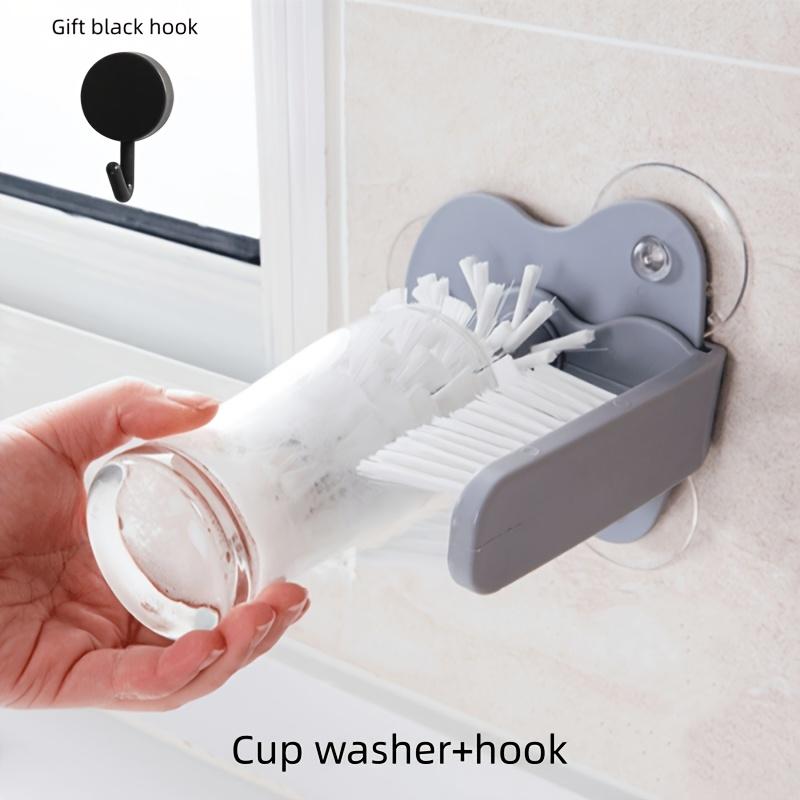 2pcs, Cup Washer + Hook, Glass Cleaner, Bottle Brush, Sink Bottle Cleaning Brush, 2-in-1 Beverage Cup Cleaning Brush, Suction Cup Cleaning Brush (Grey,Includes free hook)
2pcs, Cup Washer + Hook, Glass Cleaner, Bottle Brush, Sink Bottle Cleaning Brush, 2-in-1 Beverage Cup Cleaning Brush, Suction Cup Cleaning Brush (Grey,Includes free hook)