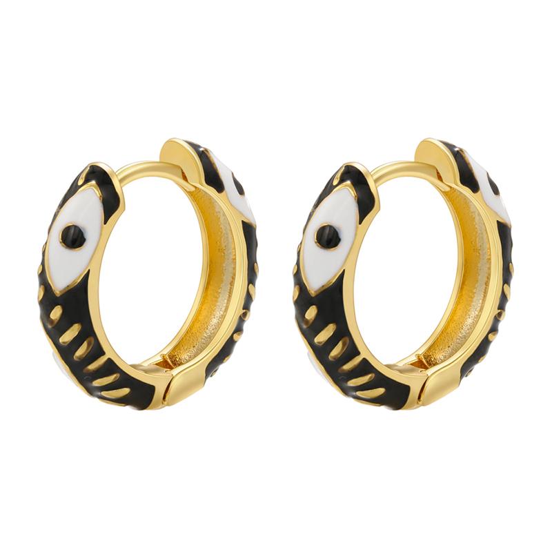 HECHENG, Creative Enamel Geometric Eyes Hoop Earrings Fashion gold color Round small Hoop Earring for women Zircon Wholesale
HECHENG, Creative Enamel Geometric Eyes Hoop Earrings Fashion gold color Round small Hoop Earring for women Zircon Wholesale
