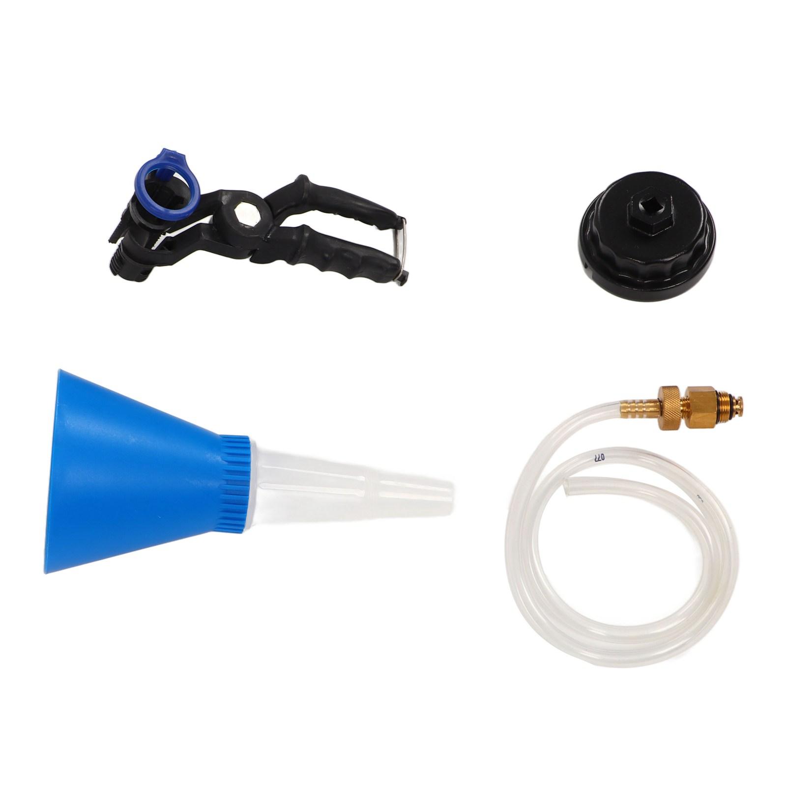 4Pcs Oil Filter Wrench Reusable Funnel with Drain Tube Kit Oil Change Tool Set for 2.0‑5.7L Engine
4Pcs Oil Filter Wrench Reusable Funnel with Drain Tube Kit Oil Change Tool Set for 2.0‑5.7L Engine