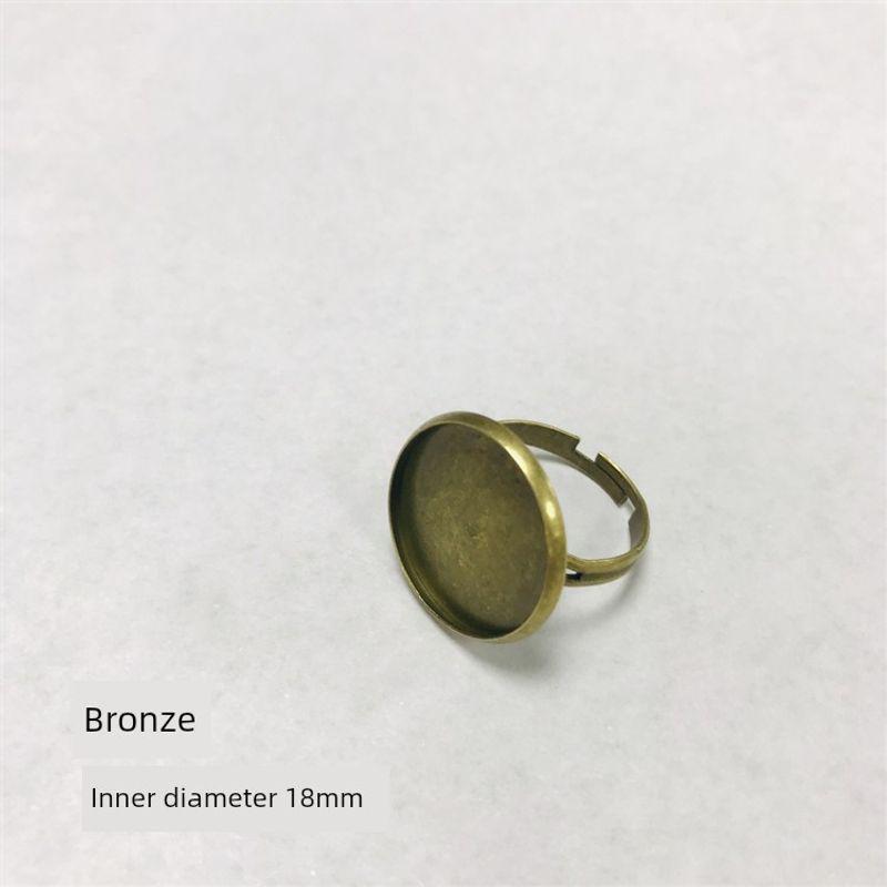 Ring DIY Embossed Dried Flower Ring Accessories Embossed Alloy Ring Ornament Retro Time Stone Base Support Alloy ring-bronze 18mm (including gem)
Ring DIY Embossed Dried Flower Ring Accessories Embossed Alloy Ring Ornament Retro Time Stone Base Support Alloy ring-bronze 18mm (including gem)