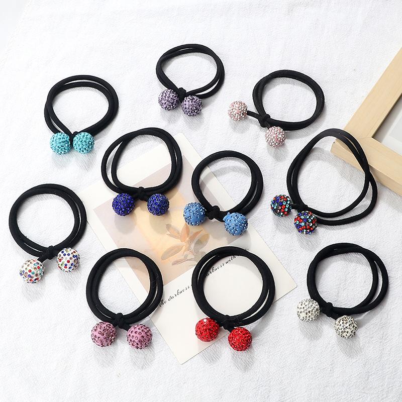 Multicolor Rhinestone Ball Hair Bands Korean two-in-one Elastic Rubber Band Ponytail Holder Hair Ties Women Kid Hair Accessories Size fits all
Multicolor Rhinestone Ball Hair Bands Korean two-in-one Elastic Rubber Band Ponytail Holder Hair Ties Women Kid Hair Accessories Size fits all