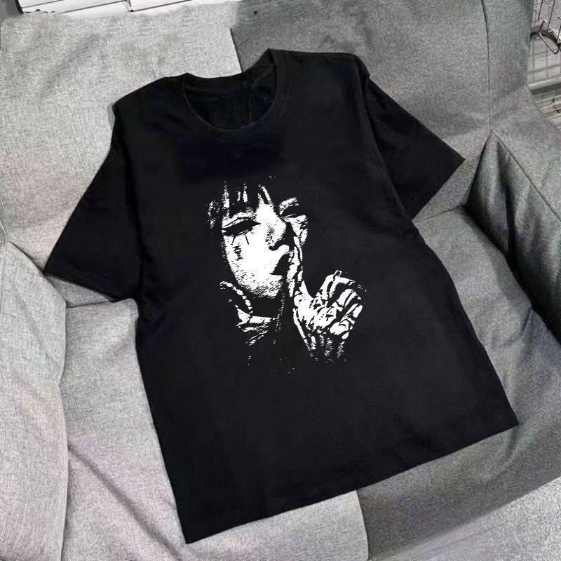 Korean New Black and White Shadow Street Girl Fashion Printed Mens and Womens Short Sleeve Loose Large Size Round Neck TShirt 4XL
Korean New Black and White Shadow Street Girl Fashion Printed Mens and Womens Short Sleeve Loose Large Size Round Neck TShirt 4XL