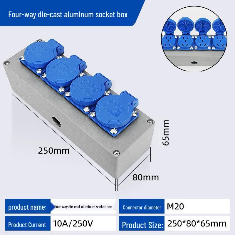 Capur Outdoor Industrial Waterproof Power Strip CN plug (adapter included)
Capur Outdoor Industrial Waterproof Power Strip CN plug (adapter included)