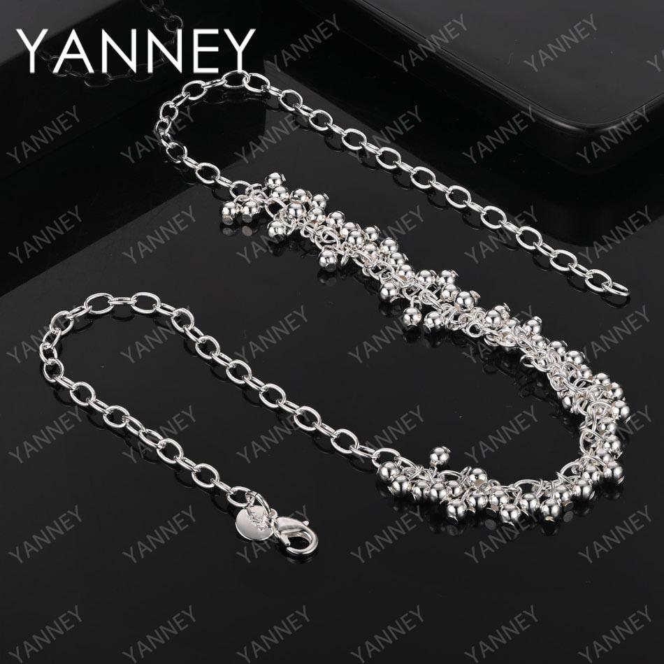 Elegantly 925 Sterling Silver 18 Inches Polished Bead Chain Necklace Men For Women Fashion Charm Wedding Gift Jewelry Hip Hop 45cm
Elegantly 925 Sterling Silver 18 Inches Polished Bead Chain Necklace Men For Women Fashion Charm Wedding Gift Jewelry Hip Hop 45cm