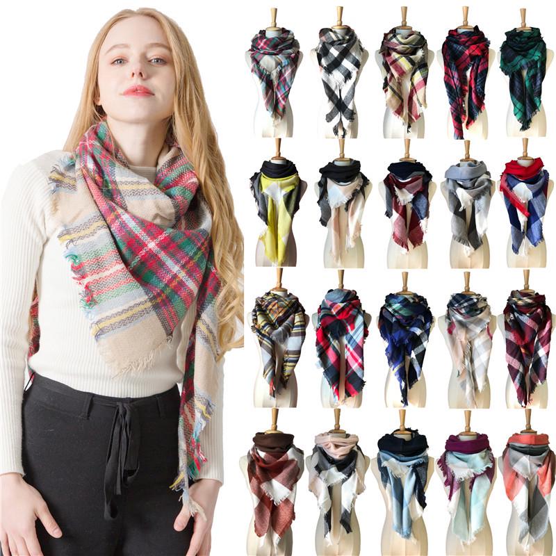 Colorful Plaid Imitation Cashmere Triangle Scarf and Neck Warmer for All Seasons 135-175CM
Colorful Plaid Imitation Cashmere Triangle Scarf and Neck Warmer for All Seasons 135-175CM