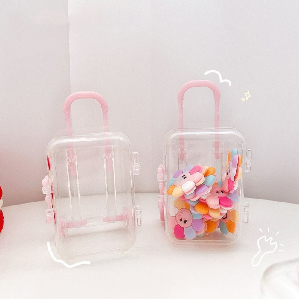 6pcs Trolley Case Mini Trolley Candy Box Transparent Jewelry Storage Box Necklace чорний
6pcs Trolley Case Mini Trolley Candy Box Transparent Jewelry Storage Box Necklace чорний