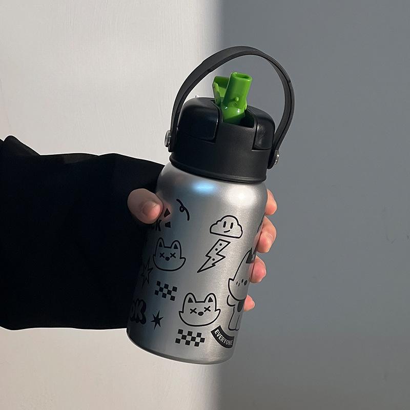 Новая двойная термокружка для питья, высококачественная детская кружка для воды из нержавеющей стали, ручка для кружки, большая емкость 500ml
Новая двойная термокружка для питья, высококачественная детская кружка для воды из нержавеющей стали, ручка для кружки, большая емкость 500ml