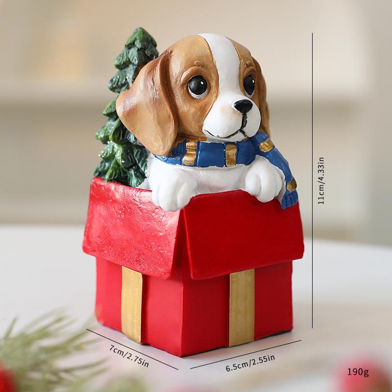 2026 Christmas Puppy Resin Gift Pack Ornaments Cute Dog Decorations for Christmas Window Display Indoor Desk Festive Atmosphere червоний
2026 Christmas Puppy Resin Gift Pack Ornaments Cute Dog Decorations for Christmas Window Display Indoor Desk Festive Atmosphere червоний