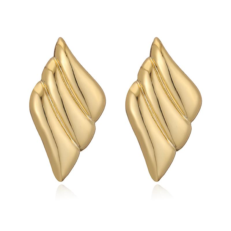 HECHENG, Pleated Wave Glossy Glossy Earrings Unisex Retro Simple Fashion Versatile Women s Earrings 1 Pair
HECHENG, Pleated Wave Glossy Glossy Earrings Unisex Retro Simple Fashion Versatile Women s Earrings 1 Pair