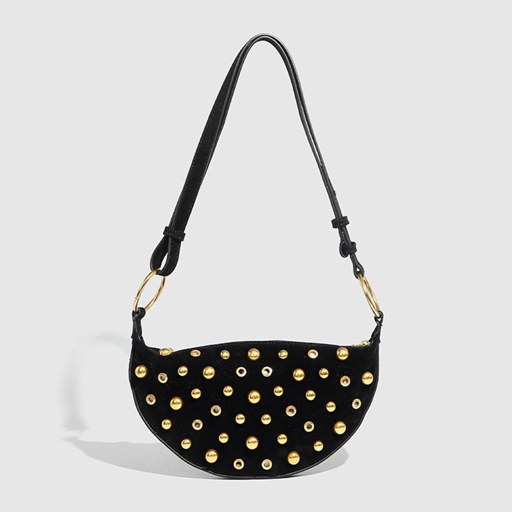 Designer Studded Shoulder Bag Rivet Crescent Bag 2025 New Women Metal Underarm Bag High-end Retro Rivet Polka Dot Shoulder Bags about 30x16x2cm чёрный
Designer Studded Shoulder Bag Rivet Crescent Bag 2025 New Women Metal Underarm Bag High-end Retro Rivet Polka Dot Shoulder Bags about 30x16x2cm чёрный