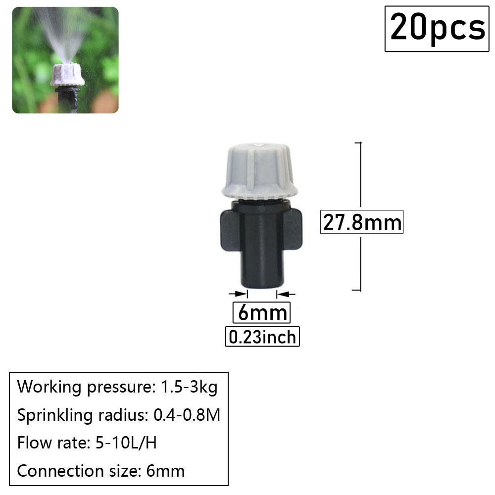 1/4 Inch Nozzle Dripper Sprayer Misting Atomizing Sprinkler With Hose Tee Barb Thread Connector For Garden Irrigation System
1/4 Inch Nozzle Dripper Sprayer Misting Atomizing Sprinkler With Hose Tee Barb Thread Connector For Garden Irrigation System