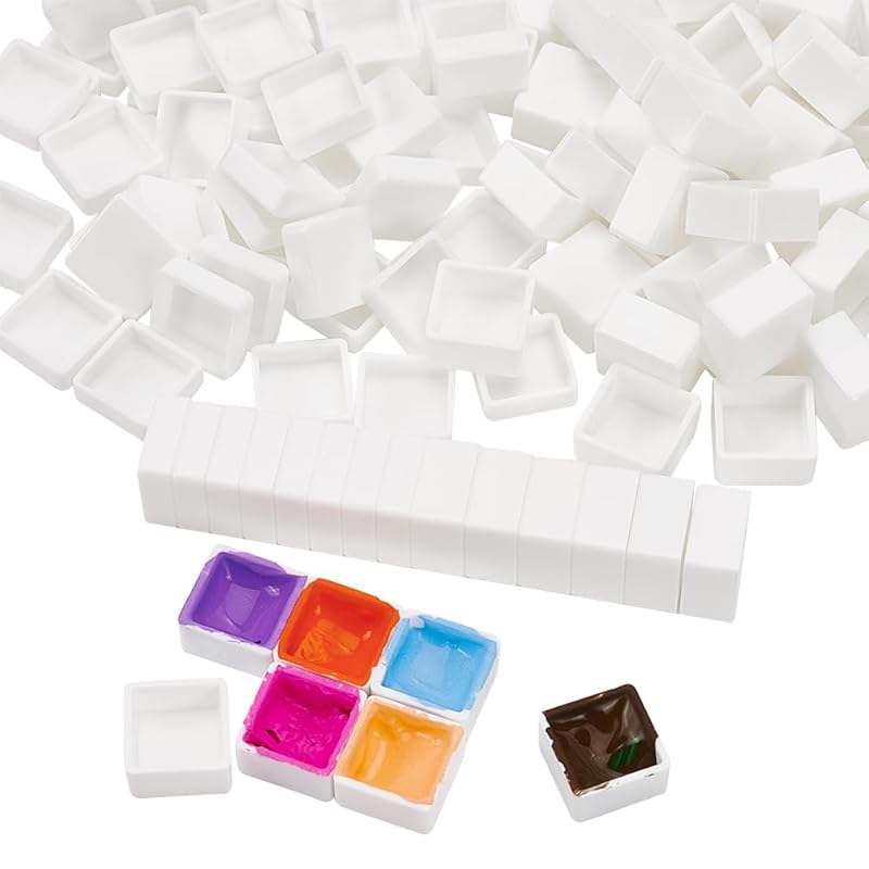 BENECREAT watercolor paint mini palette container 200 pieces 0.3ml 0.5ml 2 types set white plastic half bread watercolor paint container DIY
BENECREAT watercolor paint mini palette container 200 pieces 0.3ml 0.5ml 2 types set white plastic half bread watercolor paint container DIY