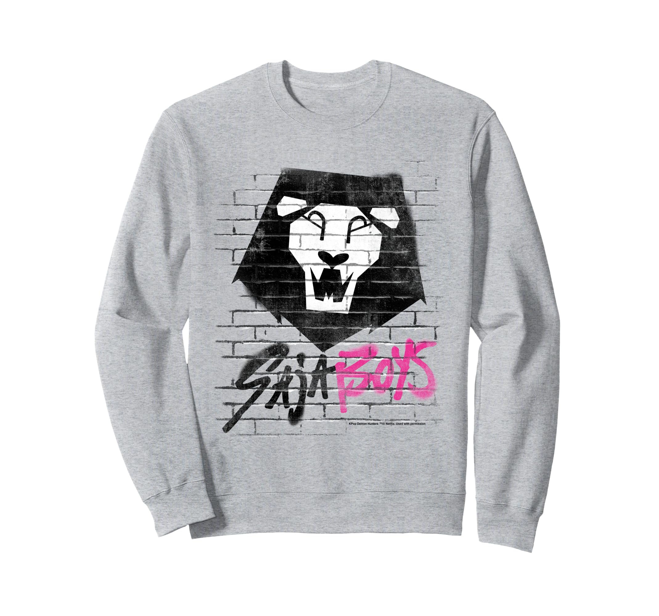 KPop Demon Hunters Saja Boys Graffiti Wall Sweatshirt чёрный
KPop Demon Hunters Saja Boys Graffiti Wall Sweatshirt чёрный