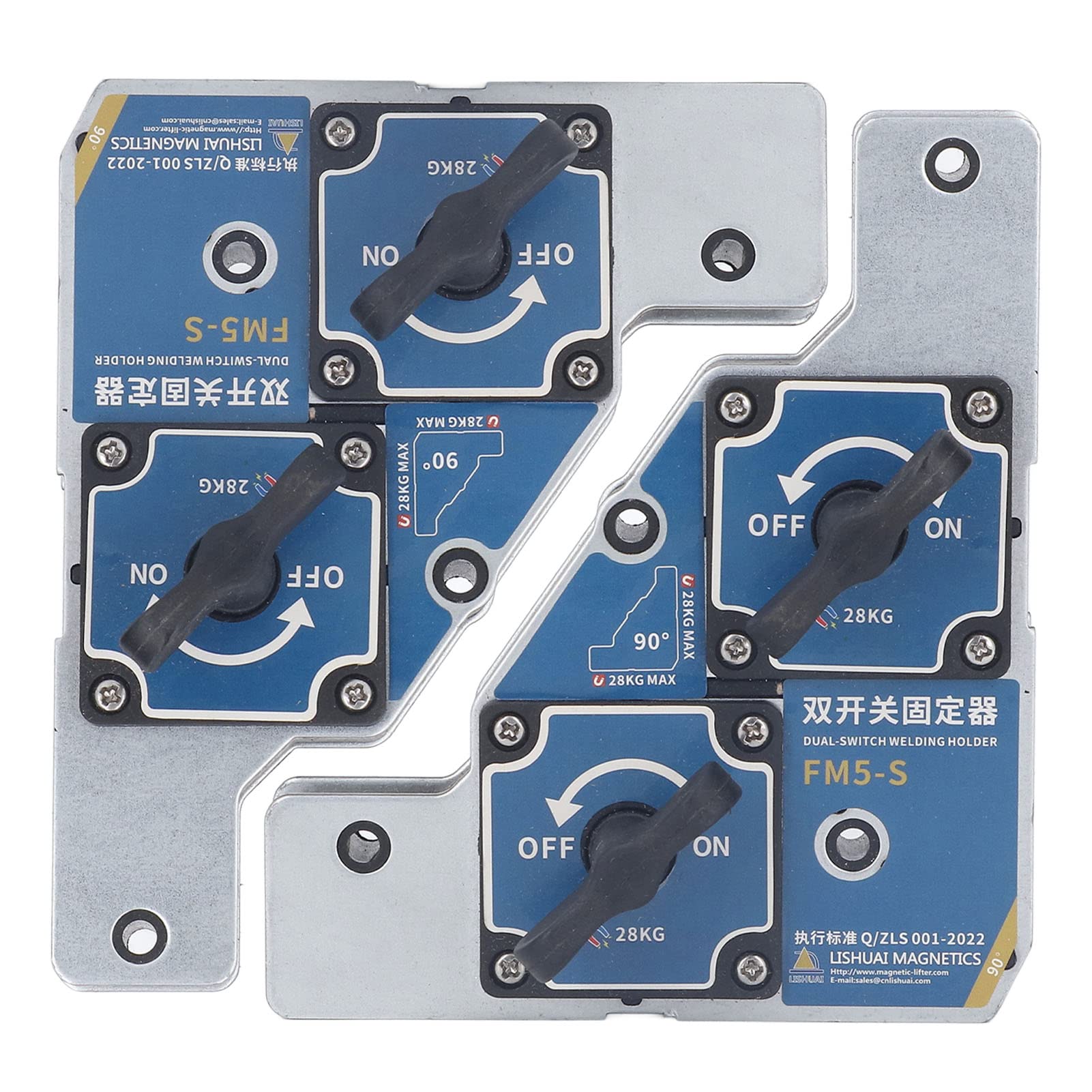 Welding Magnetic Holder Clamp Welding Right Angle Welding Positioner 90 Degree 28KG Fixture Tool Dual Switch Design
Welding Magnetic Holder Clamp Welding Right Angle Welding Positioner 90 Degree 28KG Fixture Tool Dual Switch Design