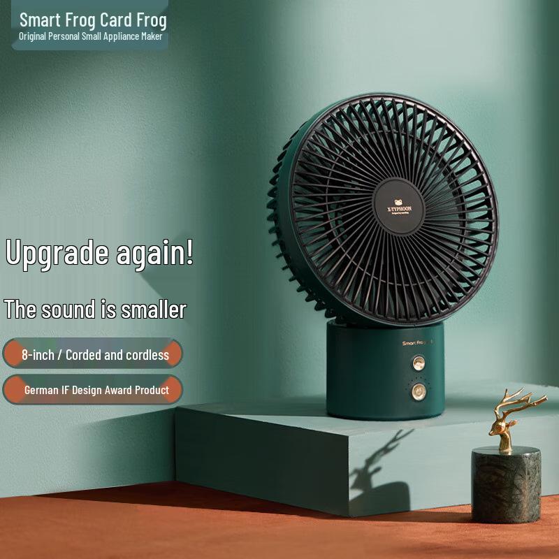 Card Frog USB Desktop Mini Oscillating Fan: Portable, Small Cooling Fan for Office or Home 206.5 x 110.5 x 273 mm
Card Frog USB Desktop Mini Oscillating Fan: Portable, Small Cooling Fan for Office or Home 206.5 x 110.5 x 273 mm