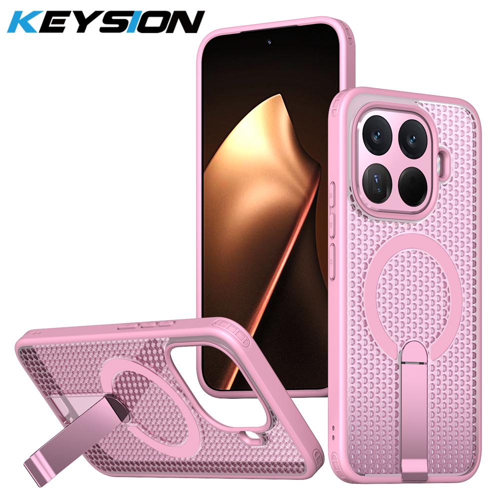 KEYSION Hollow Heat Dissipation Magnetic Case for Xiaomi 15T Pro 5G Cooling Hide Kickstand Shockproof Phone Cover for Xiaomi 15T for Xiaomi 15T Pro рожевий
KEYSION Hollow Heat Dissipation Magnetic Case for Xiaomi 15T Pro 5G Cooling Hide Kickstand Shockproof Phone Cover for Xiaomi 15T for Xiaomi 15T Pro рожевий