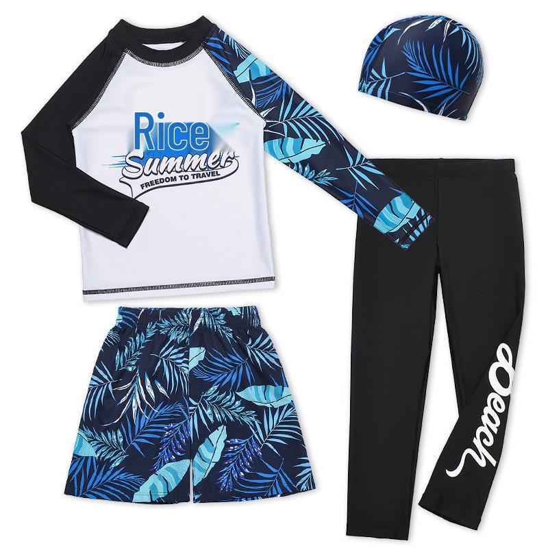 Bohemian Style 4-Piece Boys Long Sleeve Swimsuit and Pants Sun Protection Diving Suit. 130
Bohemian Style 4-Piece Boys Long Sleeve Swimsuit and Pants Sun Protection Diving Suit. 130