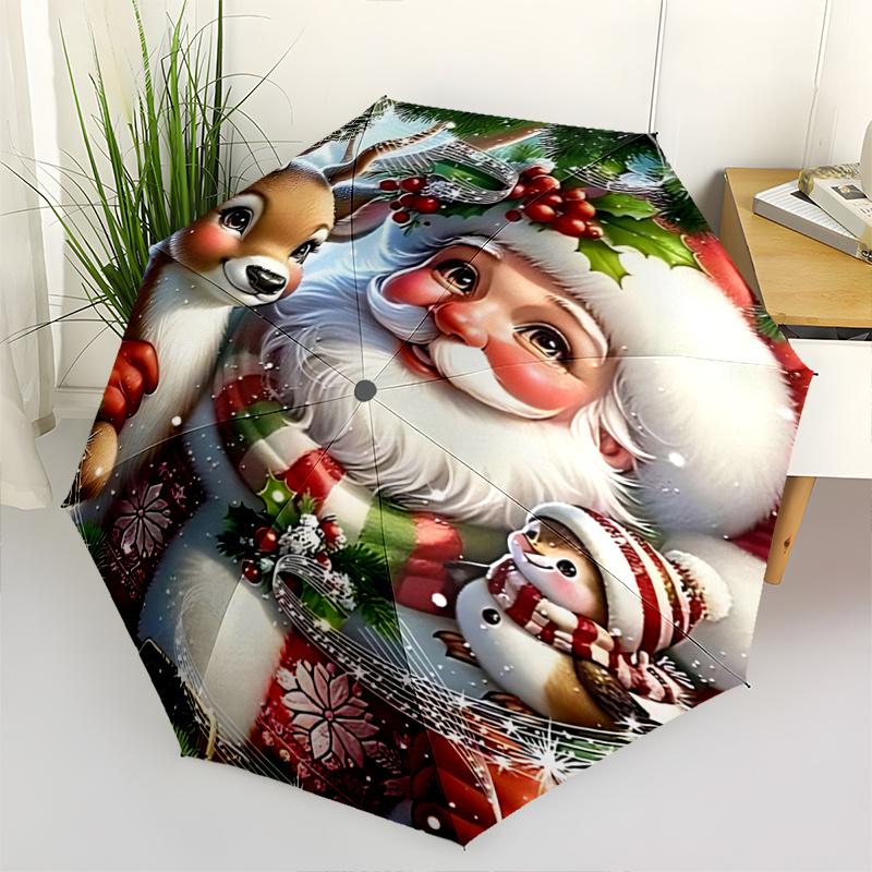 1pc Christmas Santa Claus Snowman Deer Musical Notes Outdoor Umbrella Automatic Opening/Closing Umbrella with Foldable Design, 8-Rib Iron Frame,
1pc Christmas Santa Claus Snowman Deer Musical Notes Outdoor Umbrella Automatic Opening/Closing Umbrella with Foldable Design, 8-Rib Iron Frame,