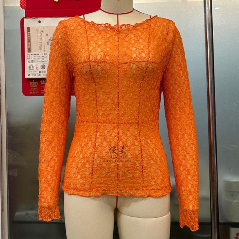 Весна-лето кружевная сращивающаяся футболка с длинными рукавами женская облегающая прозрачная короткая футболка женская сексуальная перспективная футболка женская одежда 3190 XL оранжевый
Весна-лето кружевная сращивающаяся футболка с длинными рукавами женская облегающая прозрачная короткая футболка женская сексуальная перспективная футболка женская одежда 3190 XL оранжевый