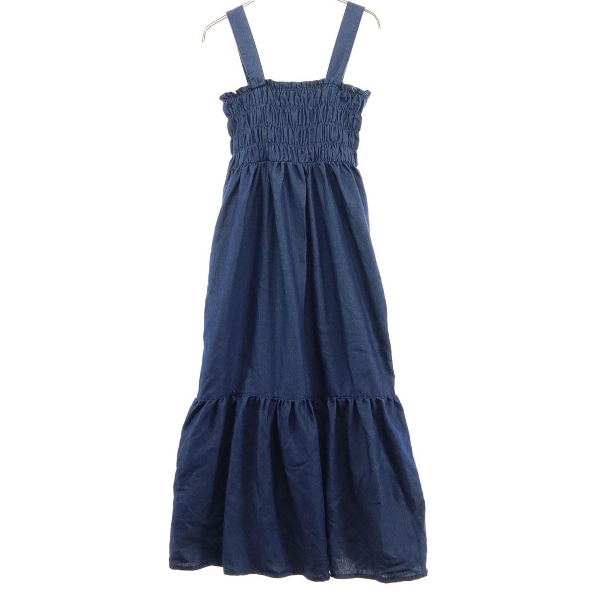 Beauty products GRAIL No sleeve Shirred tiered Long dress F Blue denim Women Used
Beauty products GRAIL No sleeve Shirred tiered Long dress F Blue denim Women Used