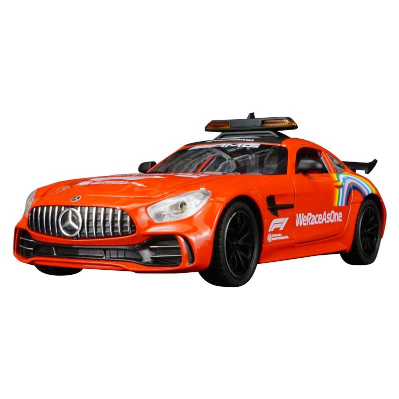 1:24 Simulation Mercedes Benz GTR safety racing car Model doors and the front hood and trunk door can also be opened красный
1:24 Simulation Mercedes Benz GTR safety racing car Model doors and the front hood and trunk door can also be opened красный