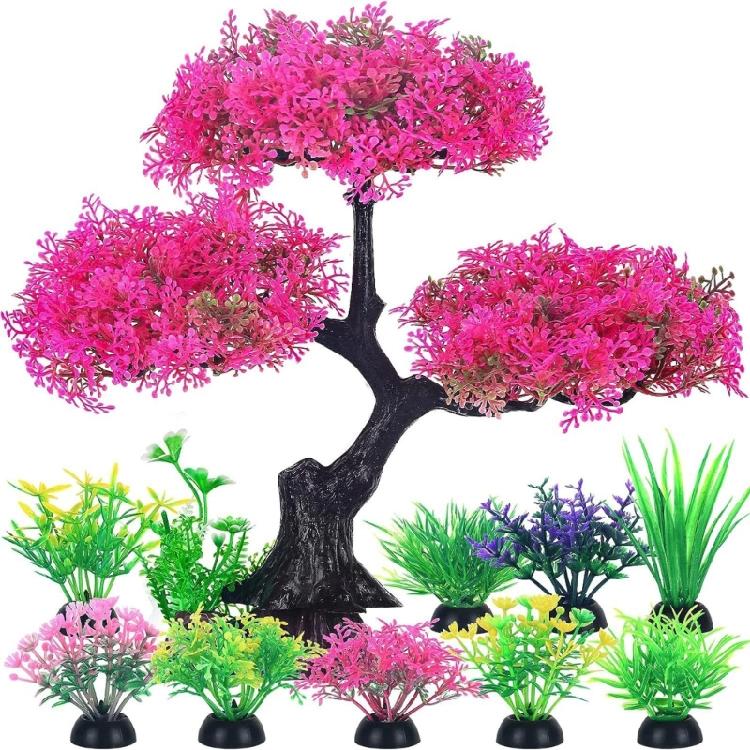 10 Pcs Artificial Tree with Leaves for FishTank Aquarium Terrariums Landscaping рожевий
10 Pcs Artificial Tree with Leaves for FishTank Aquarium Terrariums Landscaping рожевий