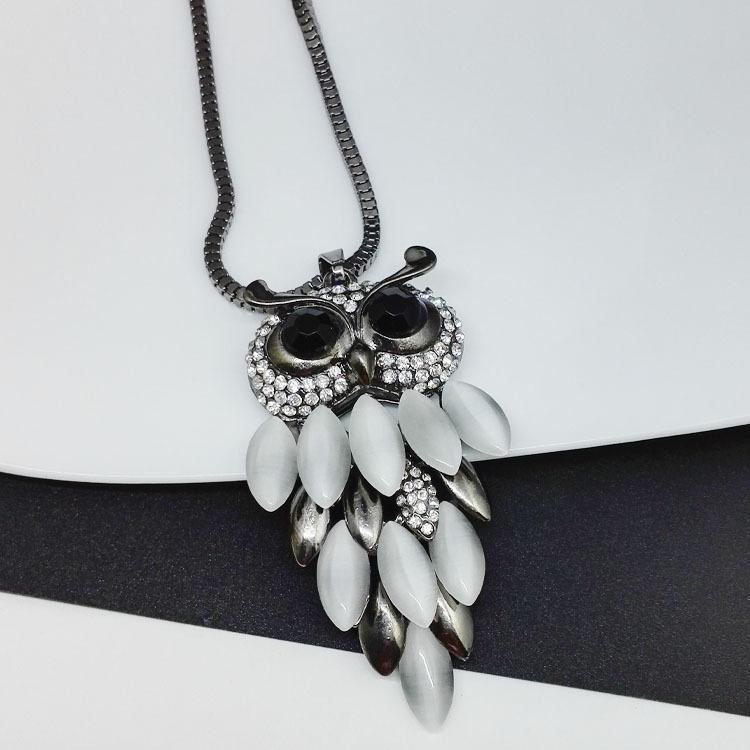 Plated Gun Black Owl Sweater Chain Necklace Versatile Korean Long Necklace Clothes Pendant
Plated Gun Black Owl Sweater Chain Necklace Versatile Korean Long Necklace Clothes Pendant