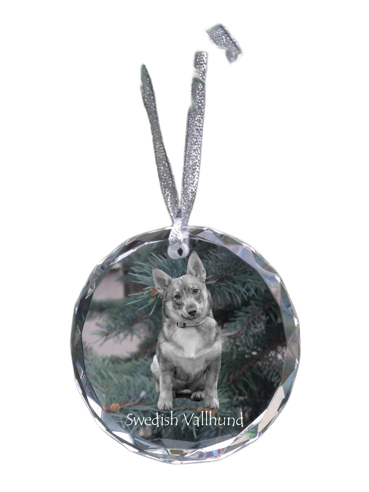 Swedish Vallhund, Swedish Cattle Dog - crystal bauble with a photo, dog photo in crystal, personalized Christmas tree ornament by Art-Dog brand прозорий
Swedish Vallhund, Swedish Cattle Dog - crystal bauble with a photo, dog photo in crystal, personalized Christmas tree ornament by Art-Dog brand прозорий