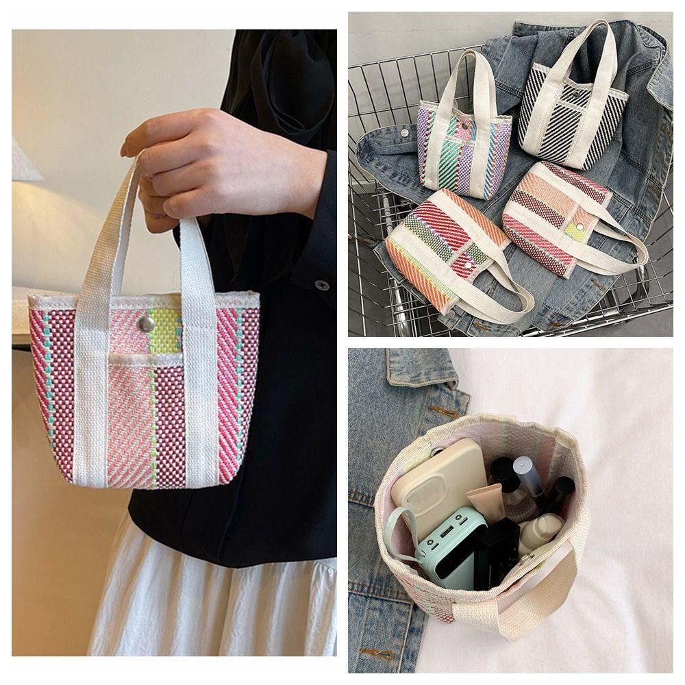 Large Capacity Weave Handbag Small Cloth Bag Tote Bag Portable Lunch Bag Office Style 2
Large Capacity Weave Handbag Small Cloth Bag Tote Bag Portable Lunch Bag Office Style 2