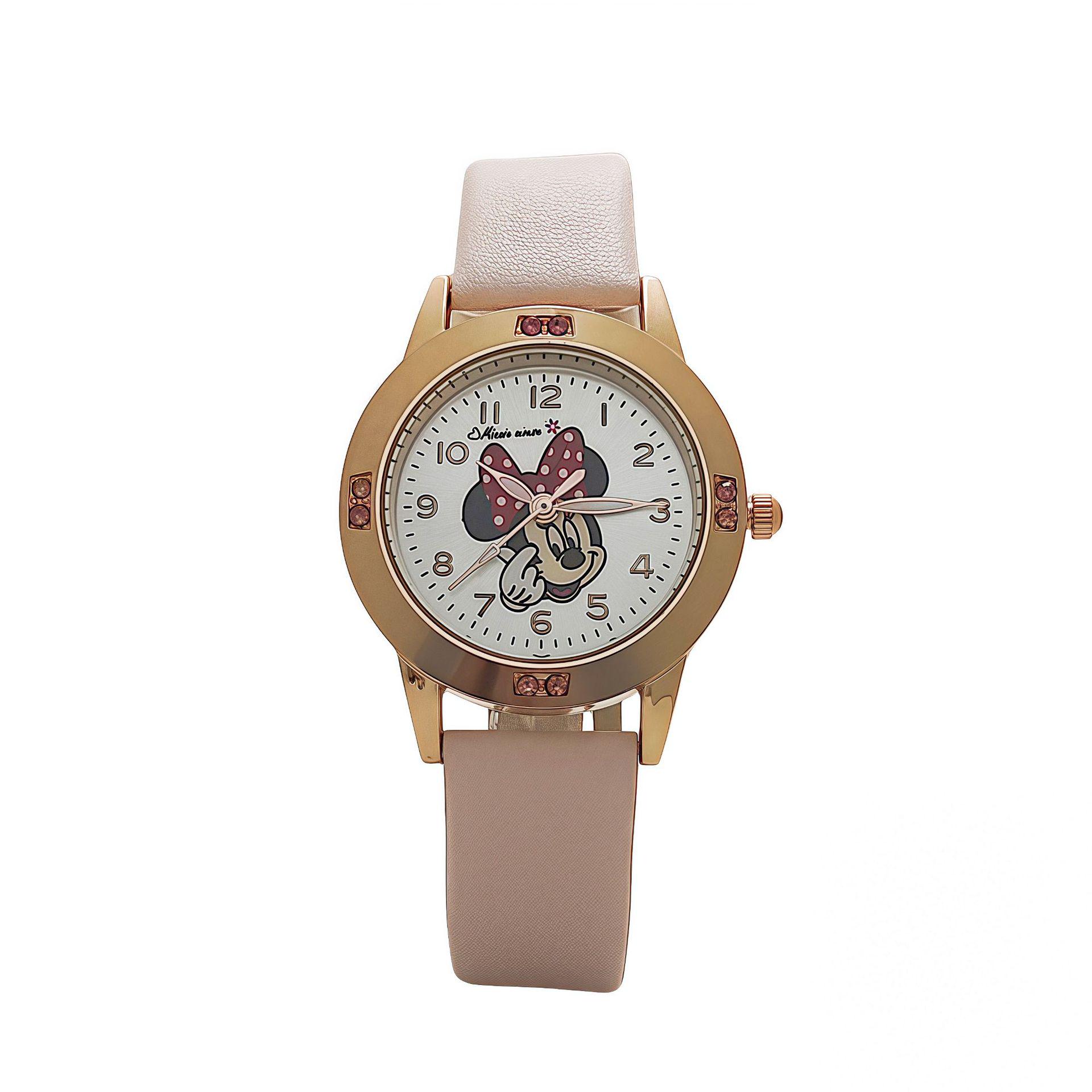 New Mickey & Minnie Diamond Inlaid Girls Cartoon Quartz Watch
New Mickey & Minnie Diamond Inlaid Girls Cartoon Quartz Watch
