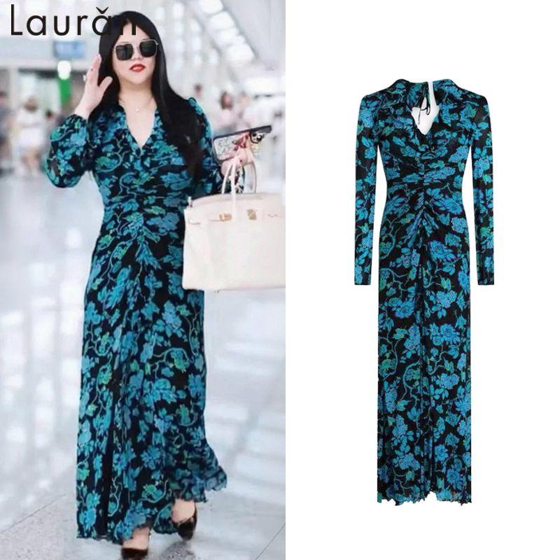 Li Xiang Same Style French style Retro Print Dress Women Holiday Style Waist Hugging Temperament Long sleeve V-neck Sheath Long Skirt
Li Xiang Same Style French style Retro Print Dress Women Holiday Style Waist Hugging Temperament Long sleeve V-neck Sheath Long Skirt