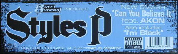12inch Record STYLES P - Can You Believe It / I m Black B000564511 Ruff Ryders 2005 US Rap & Hip-Hop/R&B Used
12inch Record STYLES P - Can You Believe It / I m Black B000564511 Ruff Ryders 2005 US Rap & Hip-Hop/R&B Used