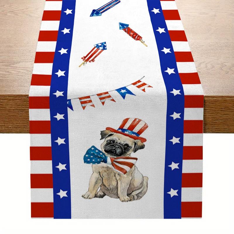 Creative America Independence Day Series Kitchen Table Flag Fashion Festival Decoration Insulated Heat-resistant Tablecloth 33x183cm
Creative America Independence Day Series Kitchen Table Flag Fashion Festival Decoration Insulated Heat-resistant Tablecloth 33x183cm