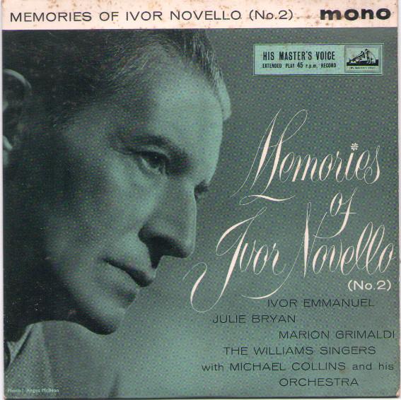 7inch Record VARIOUS Memories Of Ivor Novello No. 2 7EG8544 His Masters Vo 1959 UK Pop Used
7inch Record VARIOUS Memories Of Ivor Novello No. 2 7EG8544 His Masters Vo 1959 UK Pop Used
